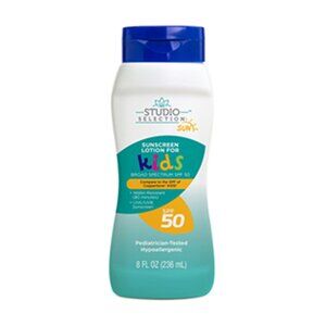 Studio Selection Sunscreen Lotion for Kids Water Resistant SPF 50 Broad Spectrum